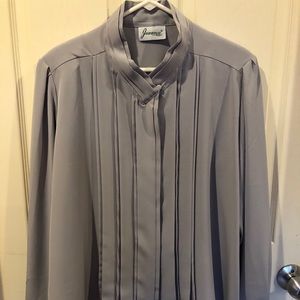 Beautiful Gray Joanna Blouse